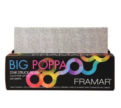 Framar 10x14 Big Poppa Pop Ups Silver 250 Sheets melírfólia (SKU:13001) főképe